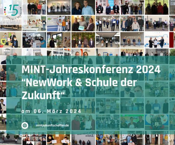 Eine Delegation der Schülergruppe vom Alstergymnasium Henstedt-Ulzburg war mit ihrem Projektleiter Teil der MINT-Jahreskonferenz 2024 in Berlin.